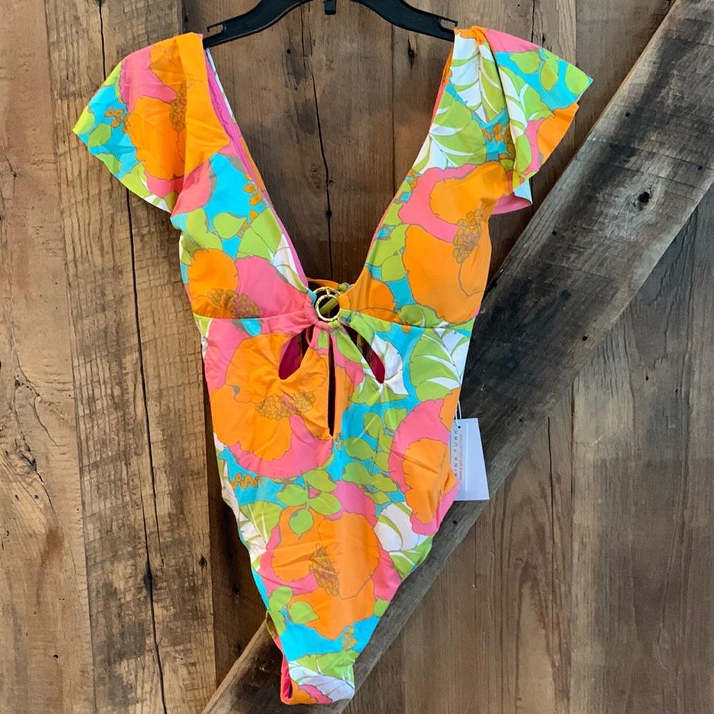 NWT Trina Turk Playa de Flor One Piece Swimsuit Sizes 8, 10, 12, 14